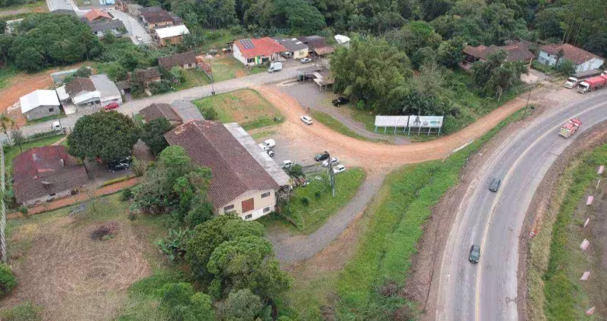 Terreno 5300 m² + galpão - venda - estação - ascurra/sc