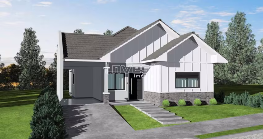 Casa em construção em bairro que mais cresce em Santa Cruz do Sul.