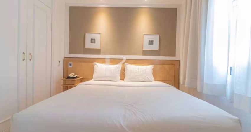 Flat, 32 m2, mobiliado, 1 suíte, 1 vaga, para venda, Jardim Paulista.