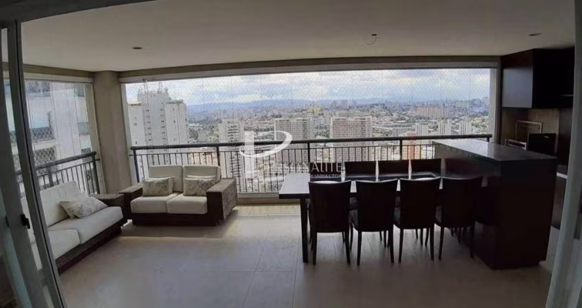 Apartamento 03 Quartos, 03 Banheiros e 03 Vagas de Garagem para Locação no Condomínio Splendor com 192m². Tatuapé - São Paulo - SP.