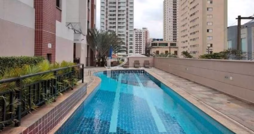Apartamento à venda ao lado do metrô Tatuapé, 3 dormitórios, sendo 1 suíte, 2 vagas de garagem, laze
