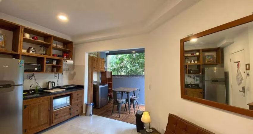 Apartamento mobiliado, 47 m2, 1 suíte, 1 vaga, para venda, Pinheiros.
