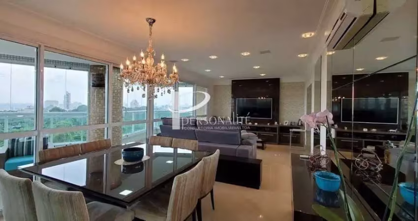 Apartamento 222 m2 mobiliado e decorado 4suítes 5 vagas à venda jd. anália frano são paulo sp