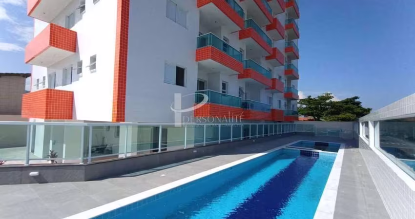 Apartamento a Venda, 55m,frente ao Mar 2 dormitórios 1 suite, varanda ,vaga de garagem