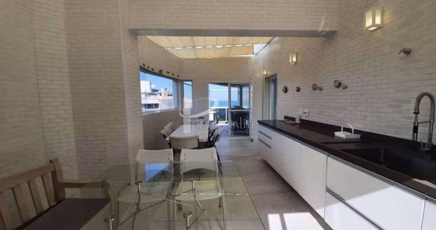 Linda Cobertura Duplex à venda,341 m², 6 Suítes,2 Vagas Cobertas, Pé na Areia, Módulo 3, Riviera - B