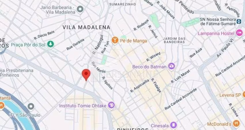 Terreno de esquina, 606 m2, para venda, Pinheiros.