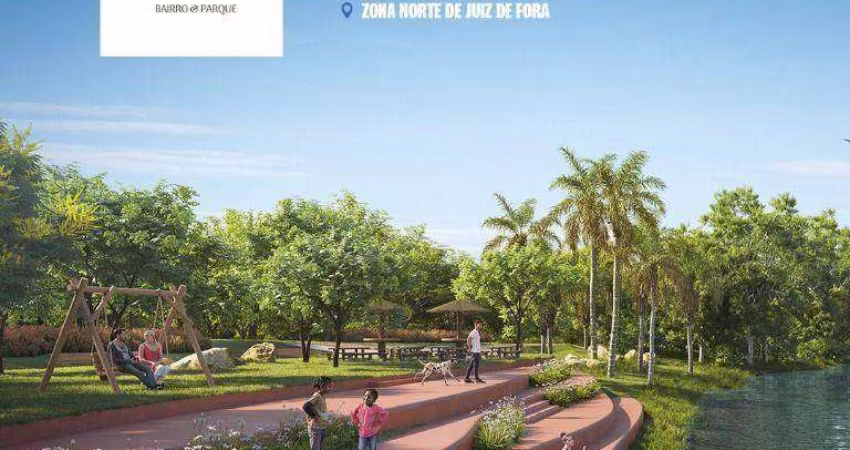Lotes à partir de 300m² em bairro &amp; parque na Zona Norte. Lançamento do melhor bairro da Zona Norte. Lazer variado com praças, quadras, lago e mais!