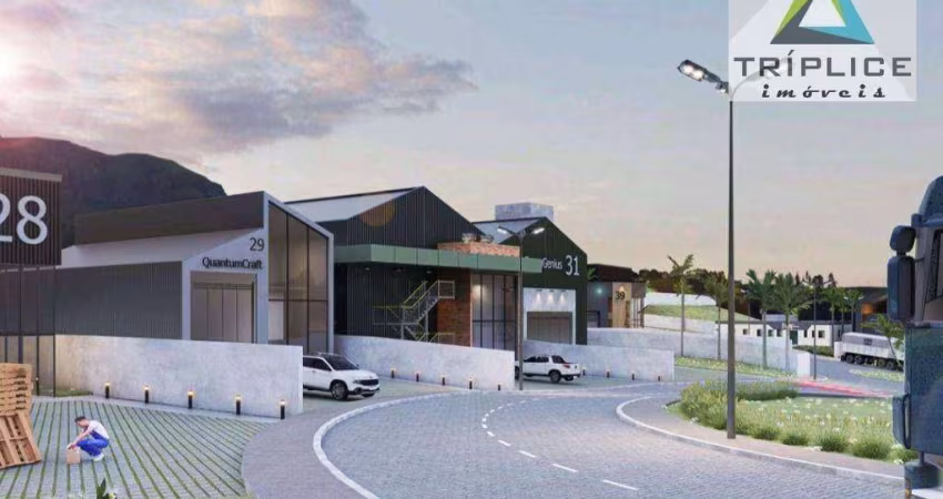 Terrenos em condomínio empresarial com localização privilegiada e acesso fácil à BR040.  Financiamento direto e facilitado.  Oportunidade!