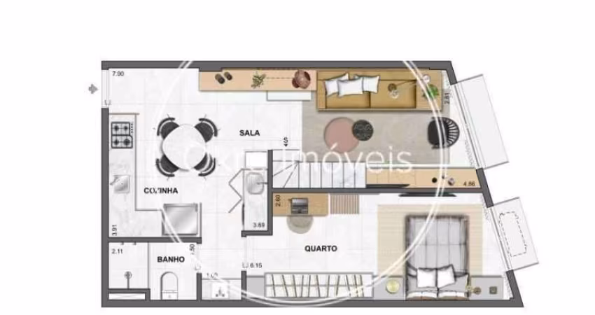 Cobertura com 1 quarto à venda na Rua Jardim Botânico, Jardim Botânico, Rio de Janeiro