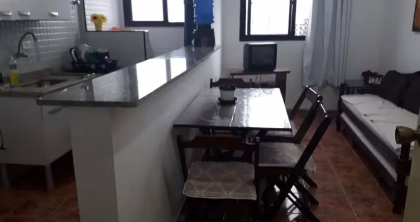Apartamento para venda em praia grande, ocian, 1 dormitório, 1 banheiro, 1 vaga