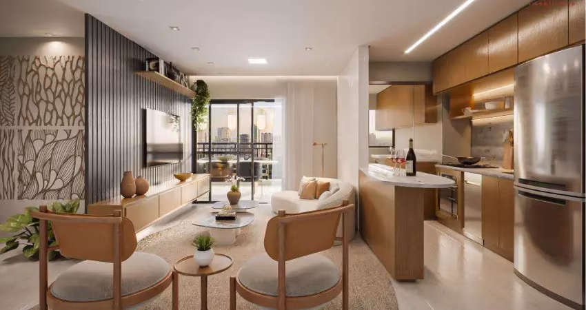 Apartamento para venda em são paulo, chácara califórnia, 2 dormitórios, 1 suíte, 2 banheiros, 1 vaga