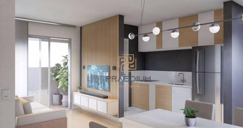 Apartamento com 2 dormitórios à venda, 48 m² por R$ 451.500,00 - Bacacheri - Curitiba/PR