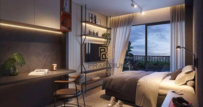 Studio com 1 dormitório à venda, 20 m² por r$ 299.000,00 - cristo rei - curitiba/pr