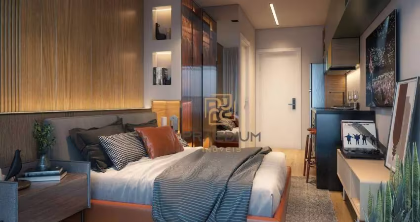 Studio com 1 dormitório à venda, 19 m² por r$ 242.500,00 - centro - curitiba/pr