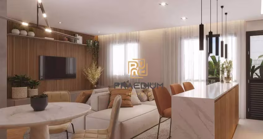 Apartamento com 2 dormitórios à venda, 44 m² por r$ 367.352,00 - capão raso - curitiba/pr