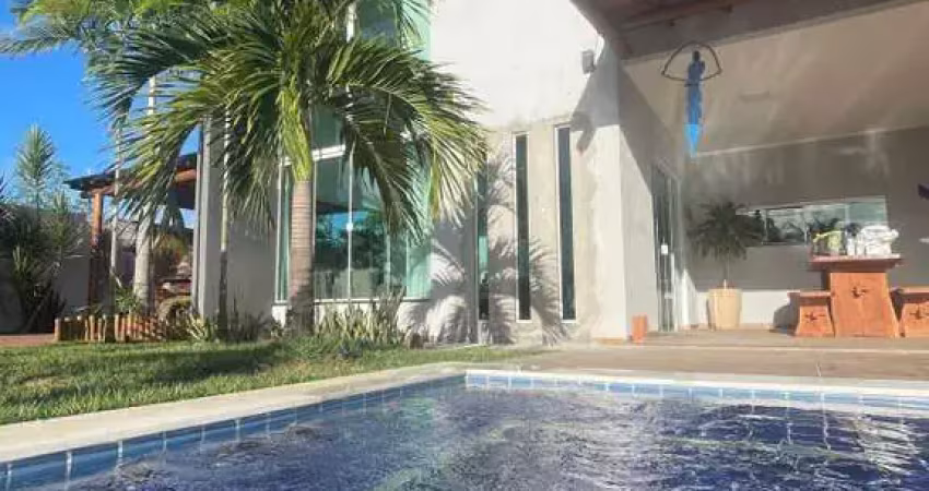 Casa mobiliada para venda, loteamento chacaras do rio jacuipe 3 suites, piscina.