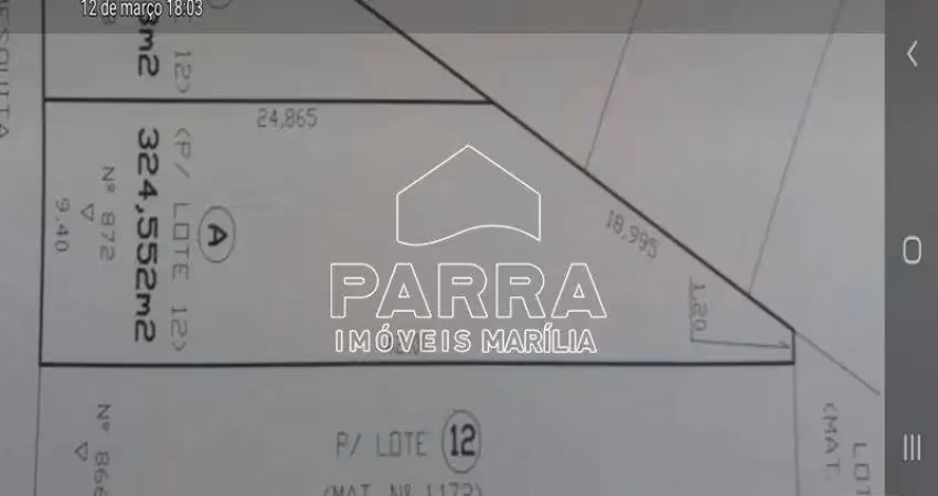Vende-se terreno no jardim maria izabel - marilia/sp