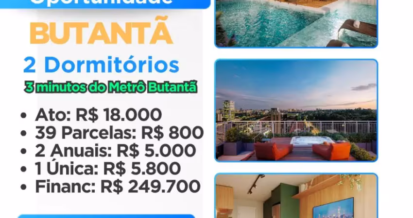 Oportunidade única! apartamento de 31m² com 2 quartos no butantã - a apenas 3 min do metrô! ideal para minha casa minha vida!