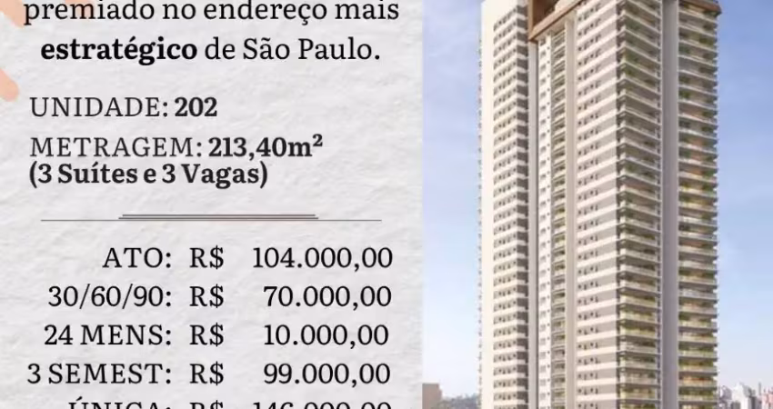 ️ em obras! 213m², 4 dorms na rua verbo divino – complexo multiuso chác. sto. antônio