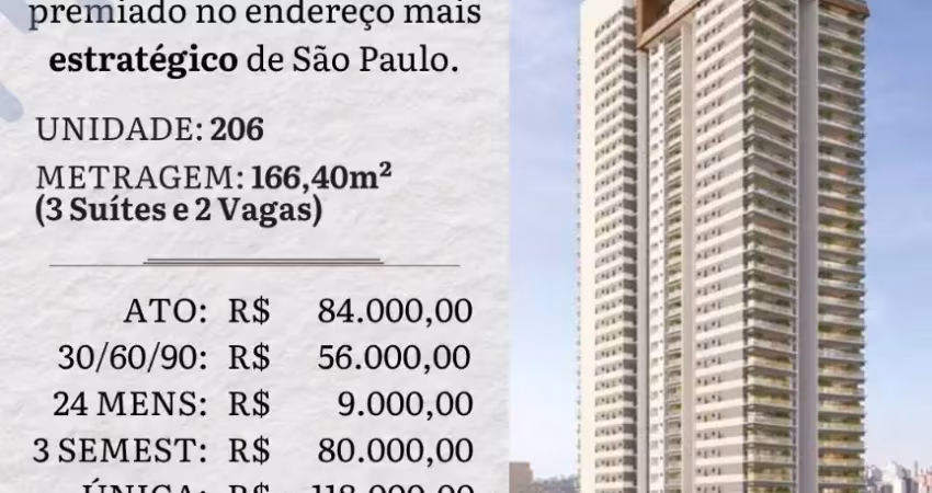 ️ 166m², 3 dorms na rua verbo divino – complexo multiuso em obras na chác. sto. antônio