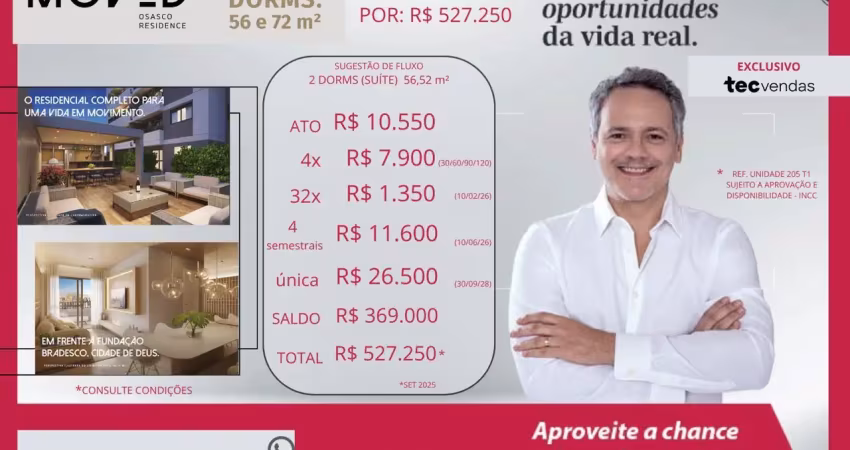 ️ eztec osasco: 2 dorms c/ varanda gourmet – lançamento exclusivo ao lado do bradesco!