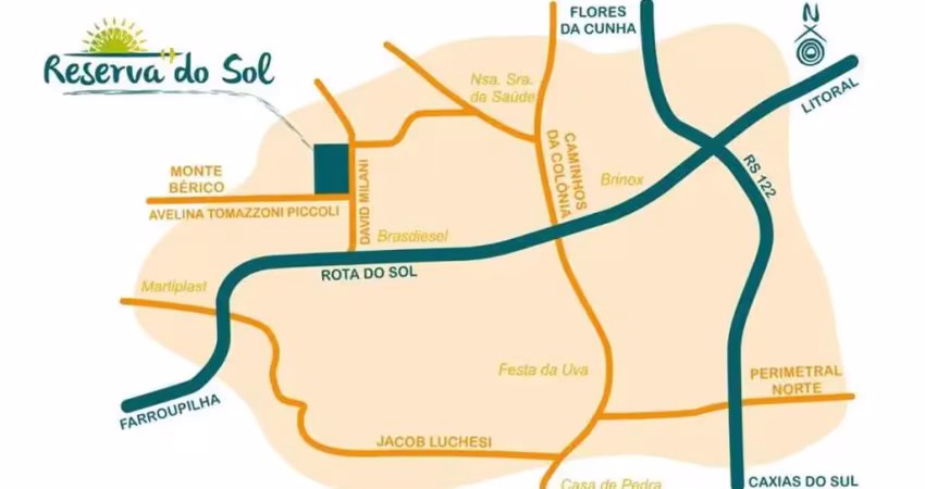 Terreno à venda no Monte Bérico, Caxias do Sul 