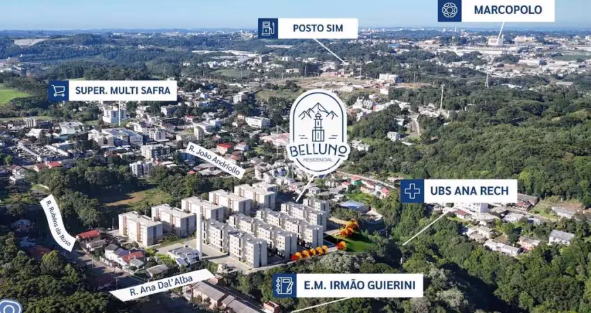 Apartamento com 2 quartos à venda na Ana Rech, Caxias do Sul 