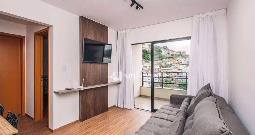 Apartamento mobiliado  com 1 quarto à venda, 49 m² por R$ 330.000 - São Pedro - Juiz de Fora/MG