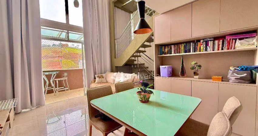 Cobertura com 1 quarto à venda, 130 m² por r$ 470.000 - são mateus - juiz de fora/mg