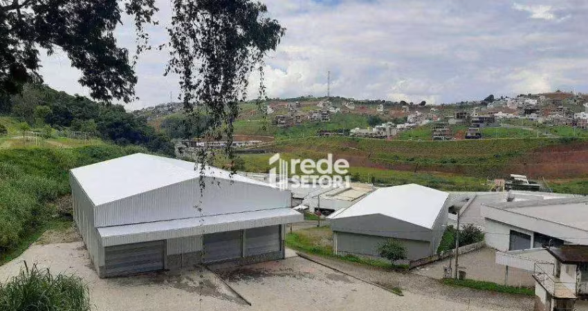 Galpão para alugar, 950 m² por r$ 20.000,00/mês - salvaterra - juiz de fora/mg