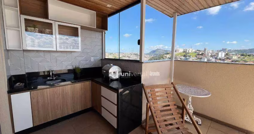 Cobertura com 3 quartos para alugar, 208 m² por r$3.500,00/mês - bom pastor - juiz de fora/mg