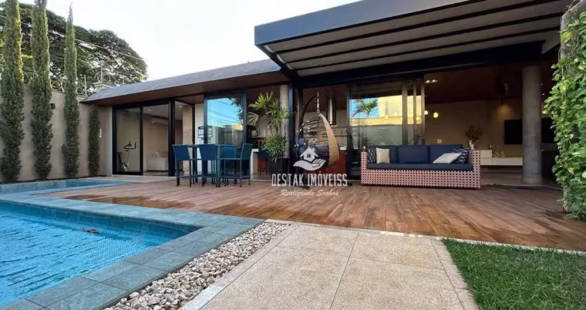 Sobrado com 3 quartos à venda, condomínio carmel - uberlândia/mg