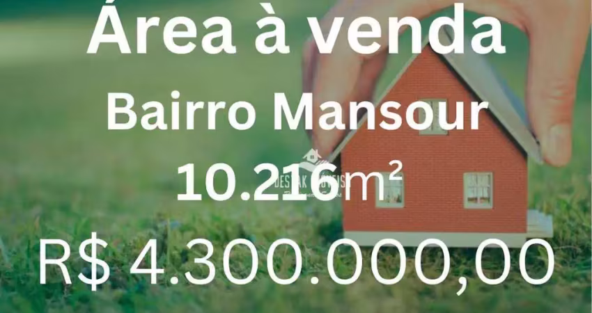 Área à venda, 10216 m² por r$ 4.300.000,00 - mansour - uberlândia/mg