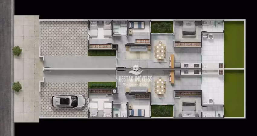 Casa com 3 quartos à venda, 87 m² - novo mundo - uberlândia/mg