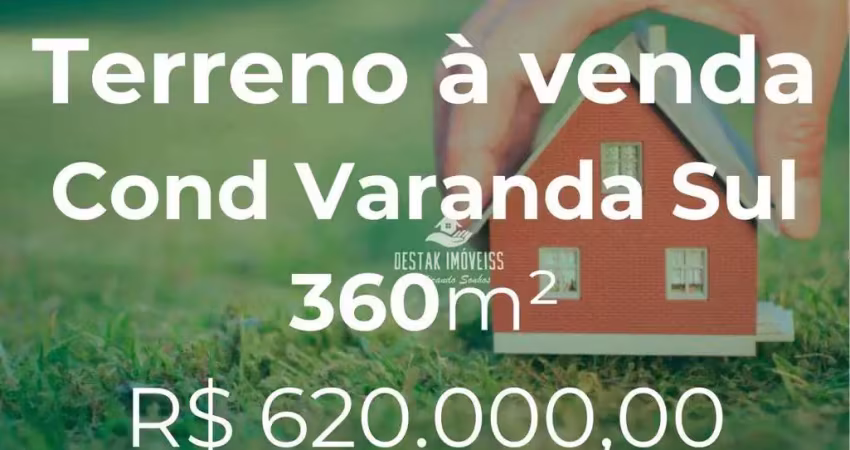 Terreno à venda, condomínio varanda sul - uberlândia/mg
