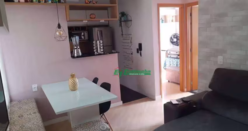 Apartamento com 2 dormitórios à venda, 48 m² por r$ 210.000,00 - água chata - guarulhos/sp