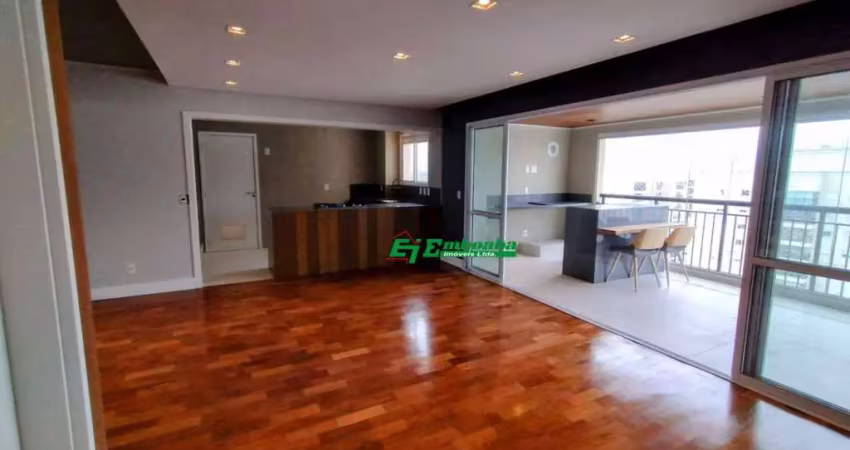 Apartamento com 3 dormitórios à venda, 122 m² por r$ 1.440.000,00 - jardim flor da montanha - guarulhos/sp