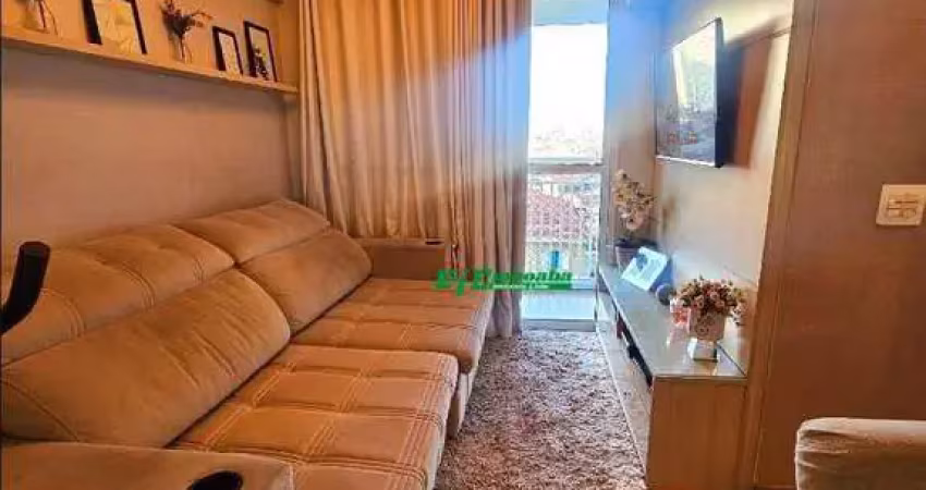 Apartamento com 2 dormitórios à venda, 53 m² por r$ 377.000,00 - ponte grande - guarulhos/sp