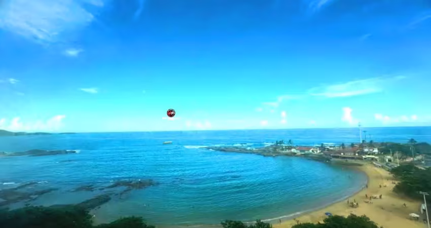 Apartamento á venda em guarapari na praia das  castanheiras no centro da cidade de frente total para o mar composto de 2 quartos sendo 1 suíte
