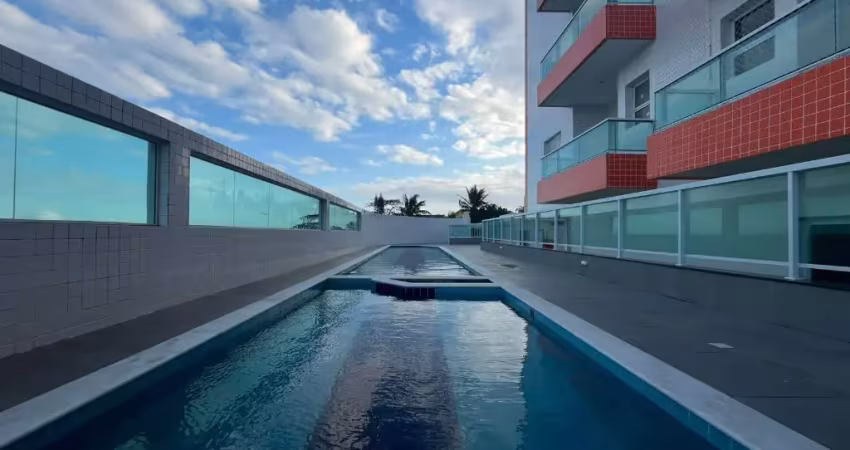 Lindo apartamento em condomínio de frente para a praia com vista para o mar