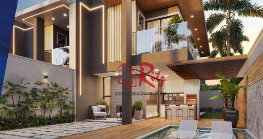Casa com 4 dormitórios à venda, 154 m² por R$ 765.000,00 - Coité - Eusébio/CE