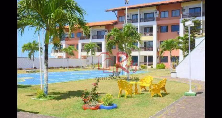 Apartamento com 1 dormitório à venda, 59 m² por r$ 300.000 - porto das dunas - aquiraz/ce
