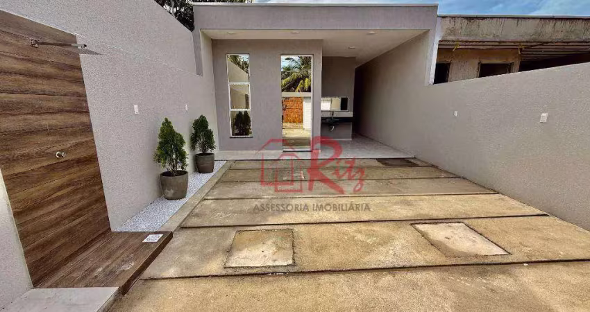 Casa com 3 dormitórios à venda, 110 m² por r$ 420.000 - encantada - eusébio/ce