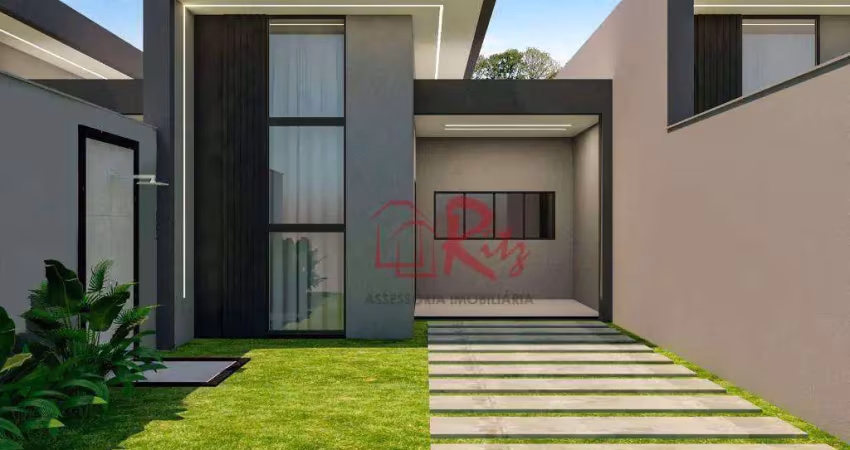 Casa com 3 dormitórios à venda, 99 m² por r$ 300.000 - loteamento sol nascente - aquiraz/ce