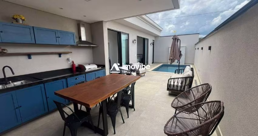 CASA EM CONDOMINIO COM PISCINA AQUECIDA, SUITE MASTER E DESIGN SOFISTICADO