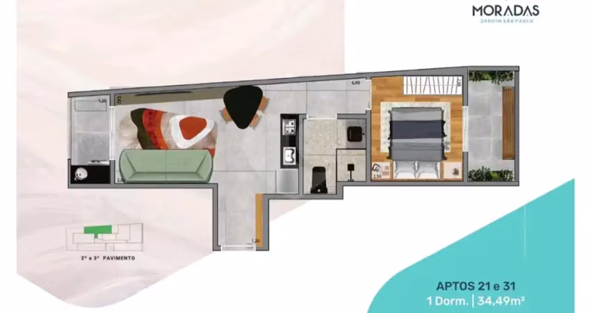 Apartamento com 2 quartos à venda em jardim são paulo(zona norte) - sp