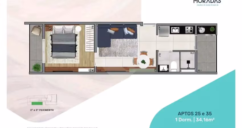 Apartamento com 1 quartos à venda em jardim são paulo(zona norte) - sp