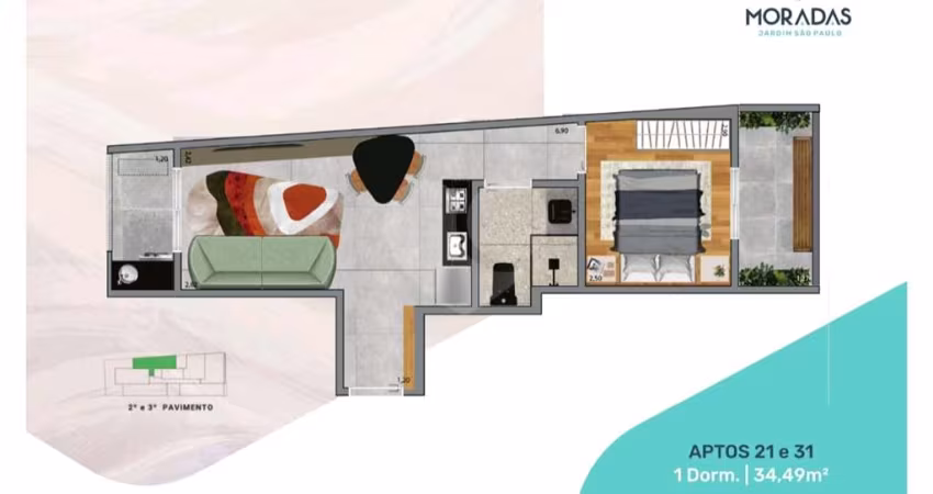 Apartamento com 1 quartos à venda em jardim são paulo(zona norte) - sp