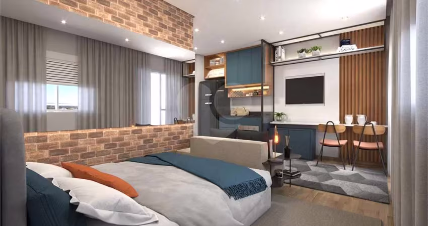 Studio 31m² novo   dormitório, 1 banheiro e 1 sala, com lazer Pinheiros