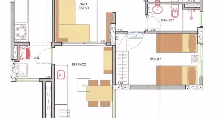 Apartamento com 1 quarto à venda na Parque Domingos Luís, Jardim São Paulo (Zona Norte), São Paulo